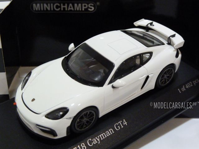 Porsche 718 Cayman GT4 Clubsport Plainbody White 1:43 410196100